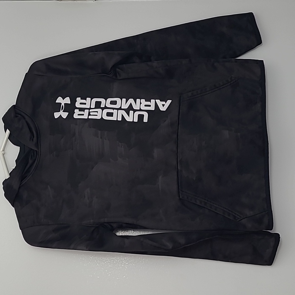 Under Armour youth xl hoodie black and grey camo